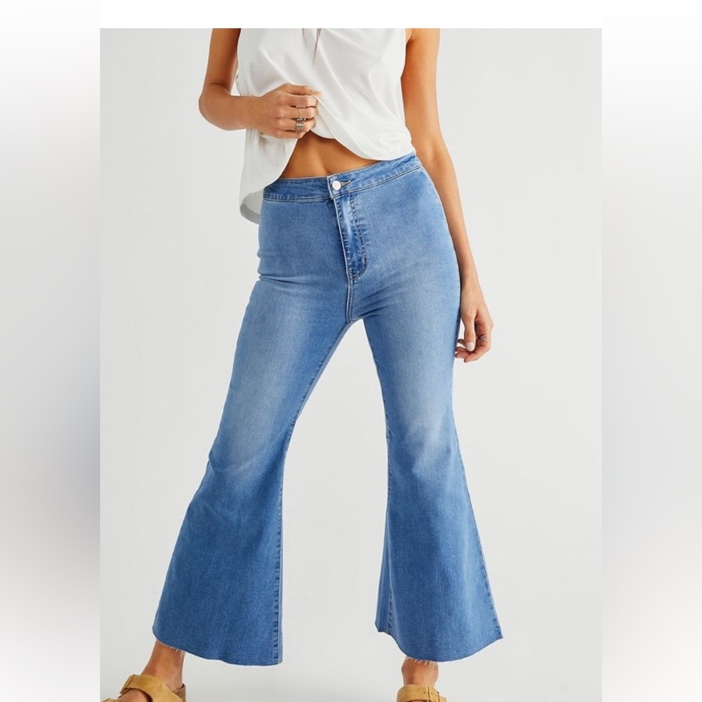 We The Free Light Blue Flare Jeans